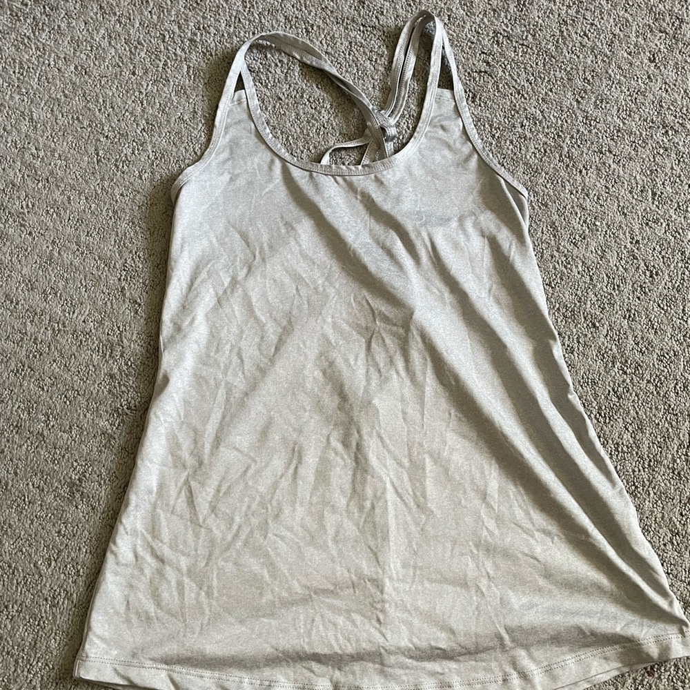 Light Grey Workout Tank Top